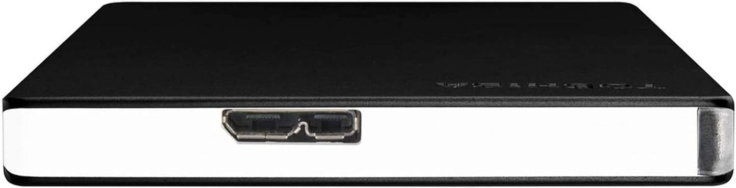 Canvio Slim 2TB Portable External Hard Drive USB 3.0, Black - HDTD320XK3EA