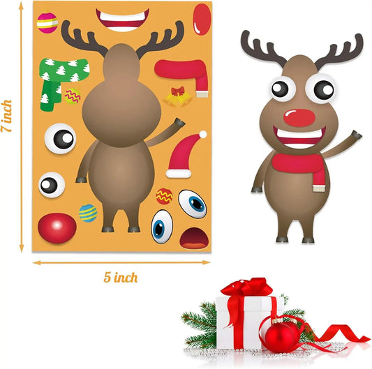 Christmas Stickers for Kids - Christmas Crafts Activities Party Favors Games Stocking Stuffers for Kids Classroom Christmas DIY Stickers Decorations Gifts for Boys and Girls Ages 4-8