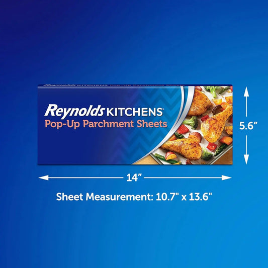 Kitchens Pop-Up Parchment Paper Sheets, 10 X 13 Inches, 30 Count
