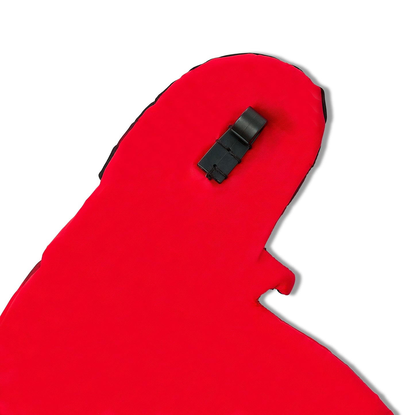 Hanging Luxe Santa Outdoor Christmas Decoration, Red and White, 5', by