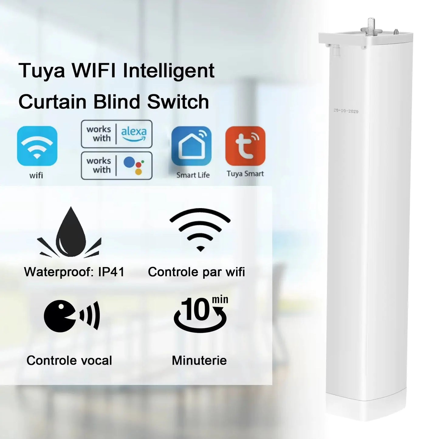 Tuya Intelligent Zigbee Electric Curtain Motor Auto Motorized Curtain Status Track Timing APP Remote Control for Alexa Google