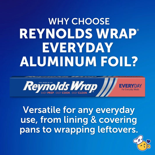 Everyday Strength Aluminum Foil Roll, 12 Inches Wide, 150 Total Sq. Ft.
