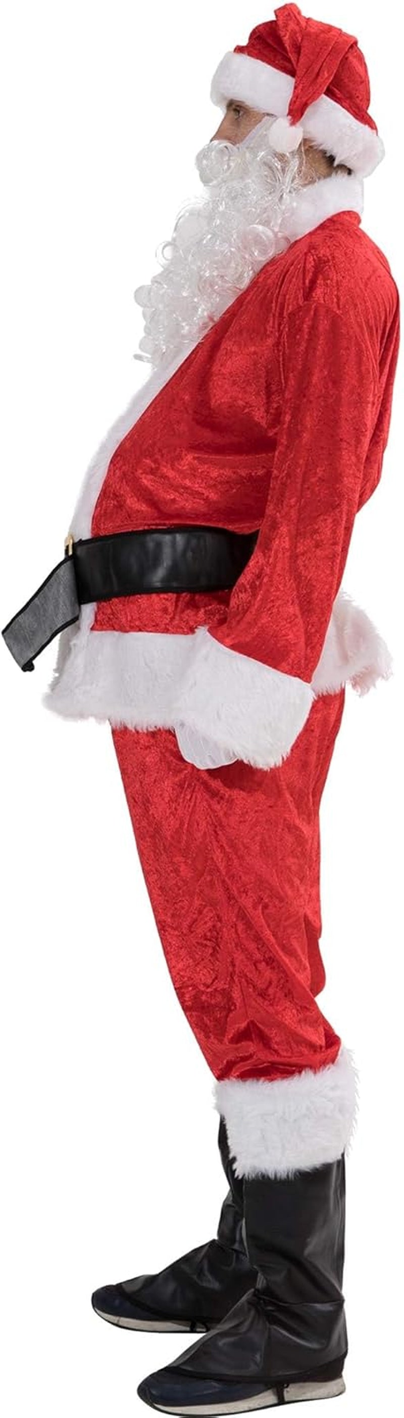 Christmas Santa Claus Men Costume Adults Suit