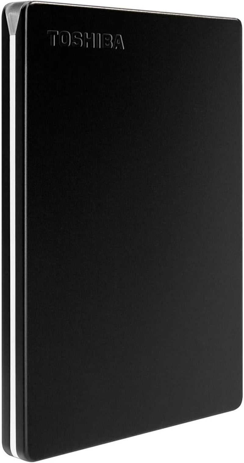 Canvio Slim 2TB Portable External Hard Drive USB 3.0, Black - HDTD320XK3EA