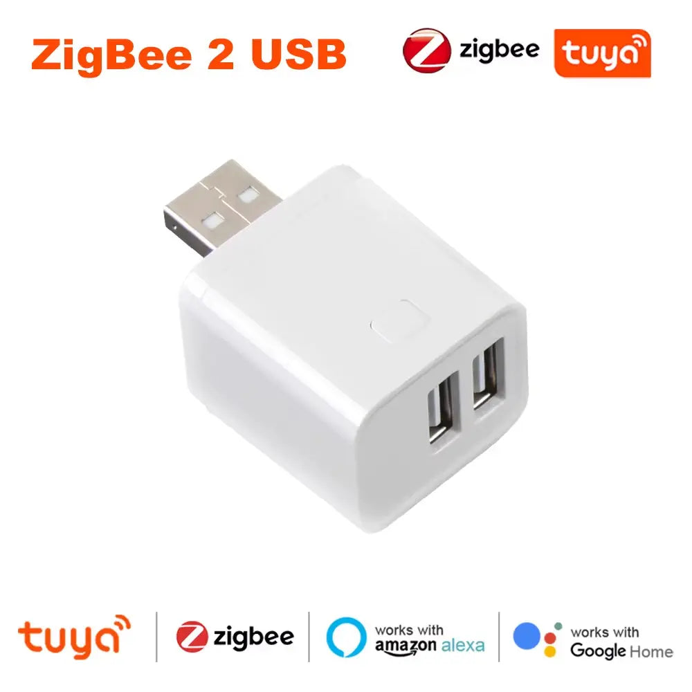 Tuya Smart Wifi/Zigbee Micro USB Adaptor Switch 5V Mini 1 2 3 USB Power Adaptor Smart Life Control via Alexa Google Yandex Alice