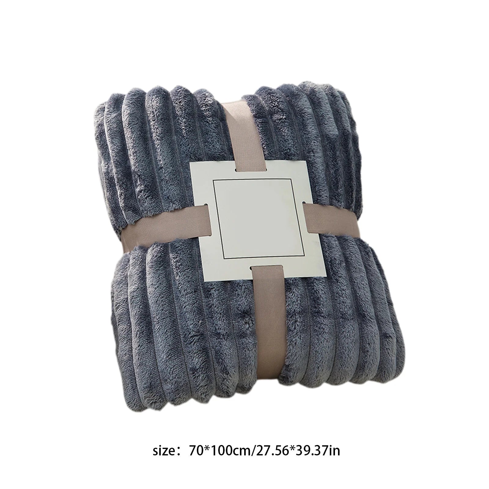 Fleece Throw Blanket, Extra Soft Lightweight Blanket with Strip, Plush Fuzzy Cozy Blankets and Throws for Couch, Bed, Sofa Cozy, Warm and Breathable