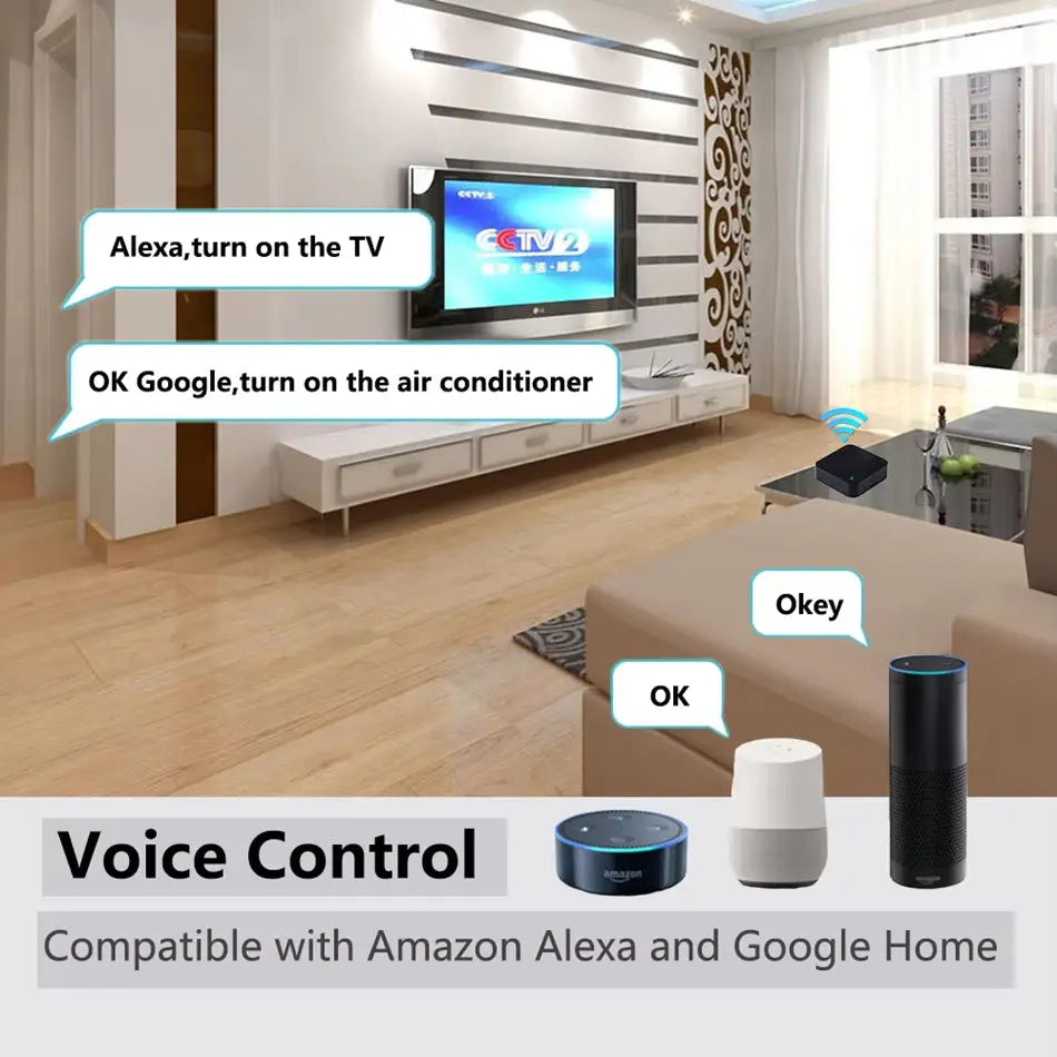 Tuya Wifi IR Remote Control for Air Conditioner TV Smart Home Blaster Infrared Universal Remote Controller for Alexa Google Home
