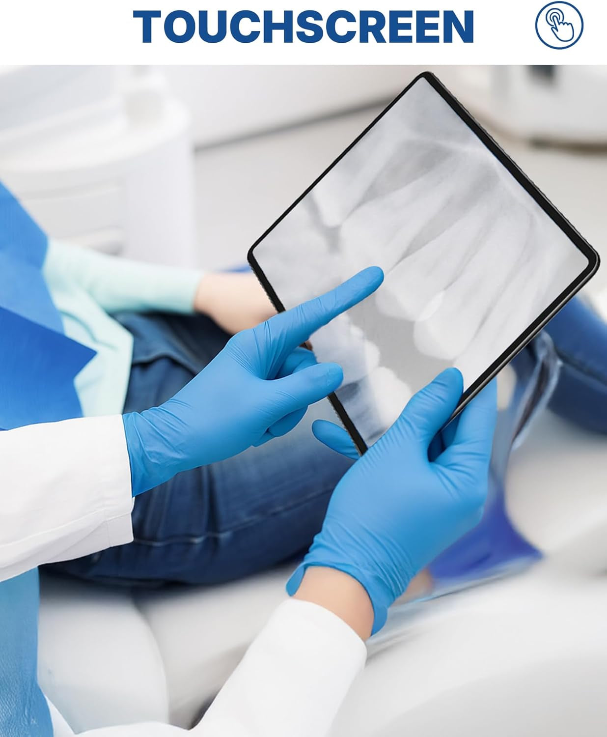 Vinyl Synthetic Exam Gloves, 4 Mil, Latex Free Disposable Gloves for Medical, Cooking, Cleaning, and Food Prep