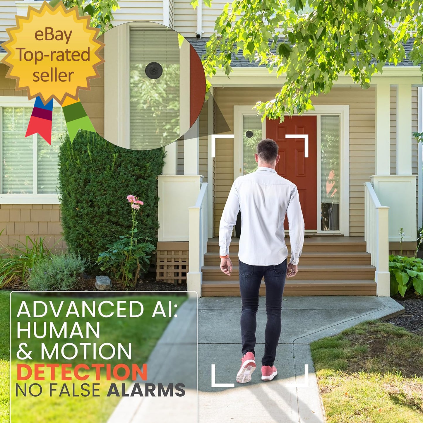 Starlight Window Camera Replaces Outdoor Cameras 2.4/5Ghz Wi-Fi