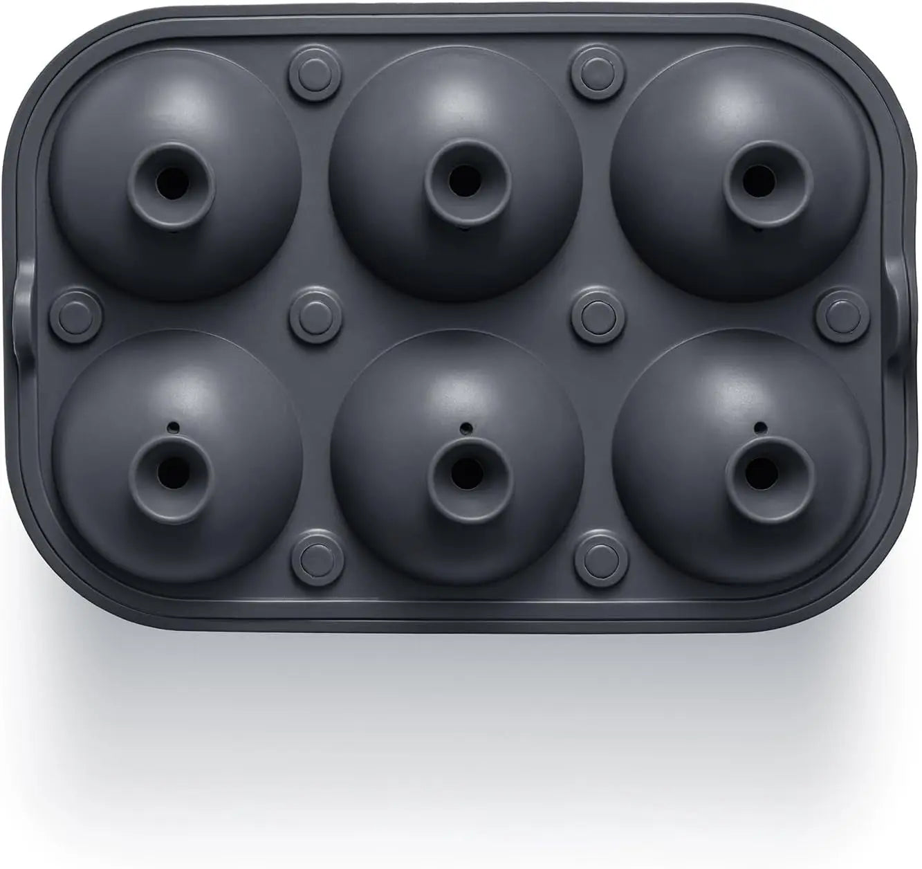 Ice Cube Molds – Large Silicone Ice & Sphere Mold Combo with Built-In Easy-Fill Funnel 2-Inch round & Square Whiskey Ice Molds for Cocktails & Bourbon