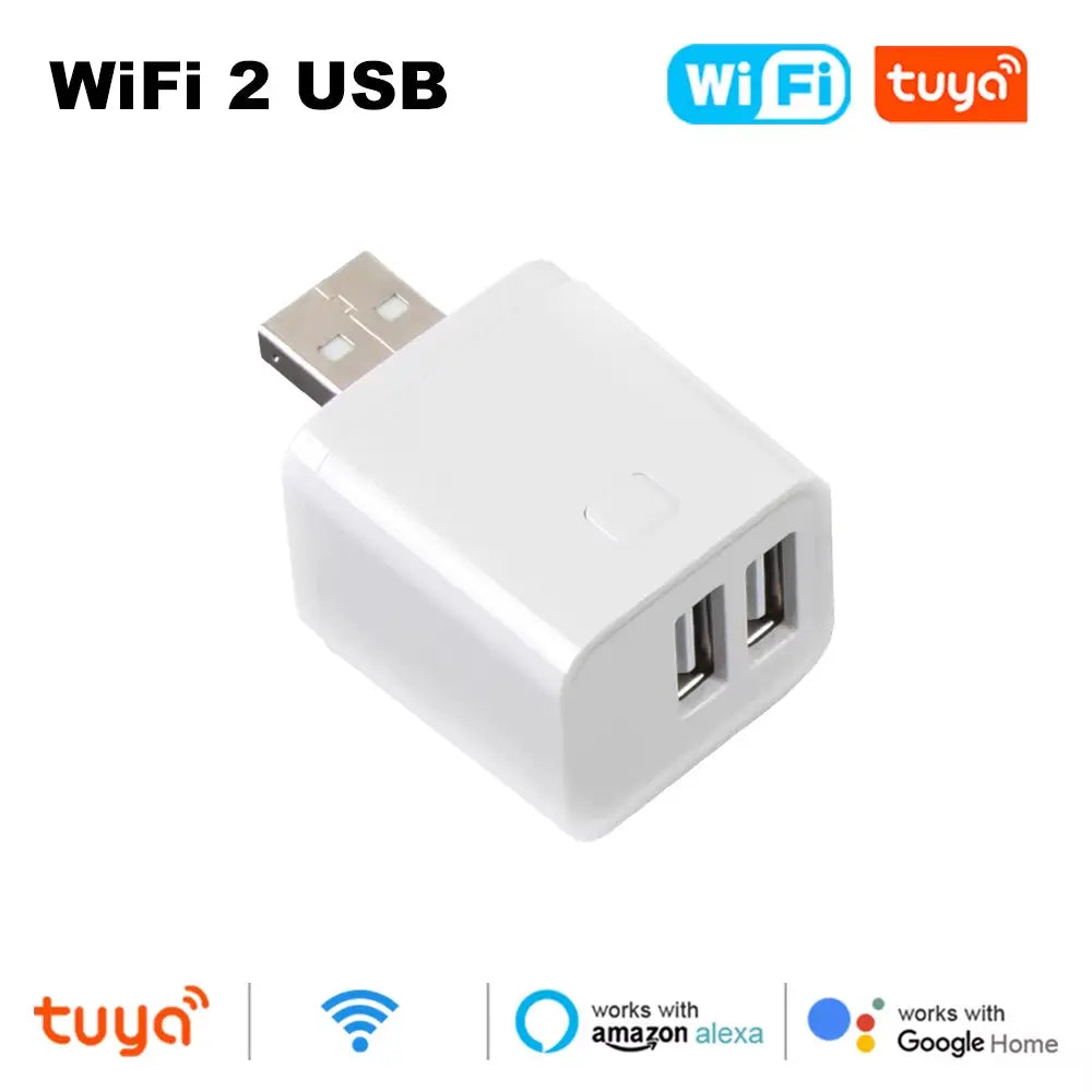 Tuya Smart Wifi/Zigbee Micro USB Adaptor Switch 5V Mini 1 2 3 USB Power Adaptor Smart Life Control via Alexa Google Yandex Alice