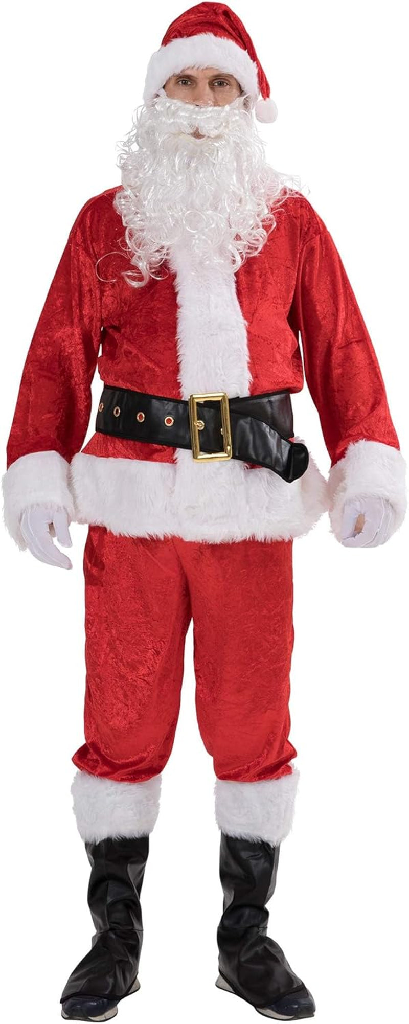 Christmas Santa Claus Men Costume Adults Suit
