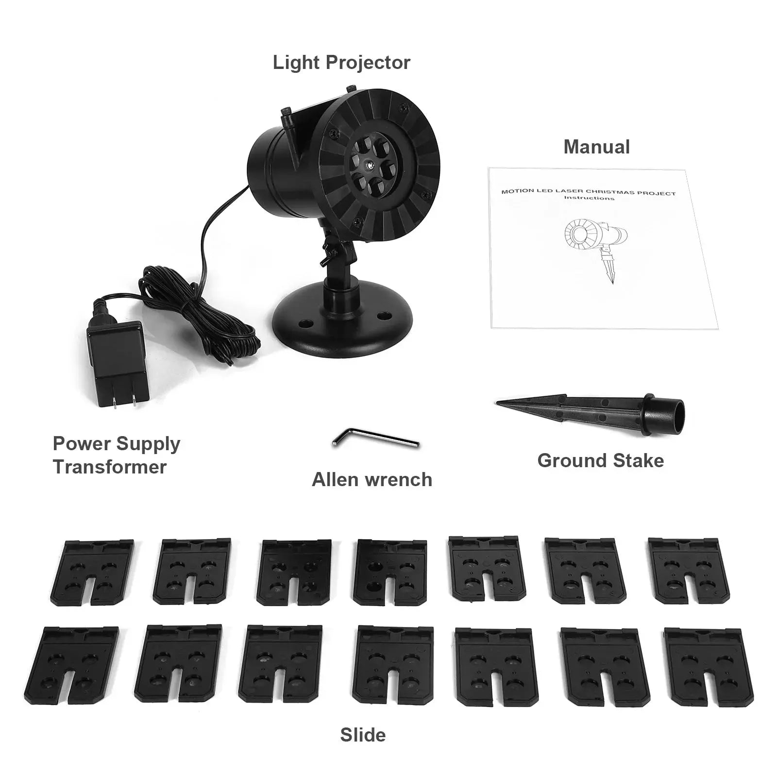 Upgraded Christmas Snowflake Projector Lights, Outdoor Waterproof Led Rotating Snowfall Show Lights for Xmas Holiday Party Garden Patio Home Decoration