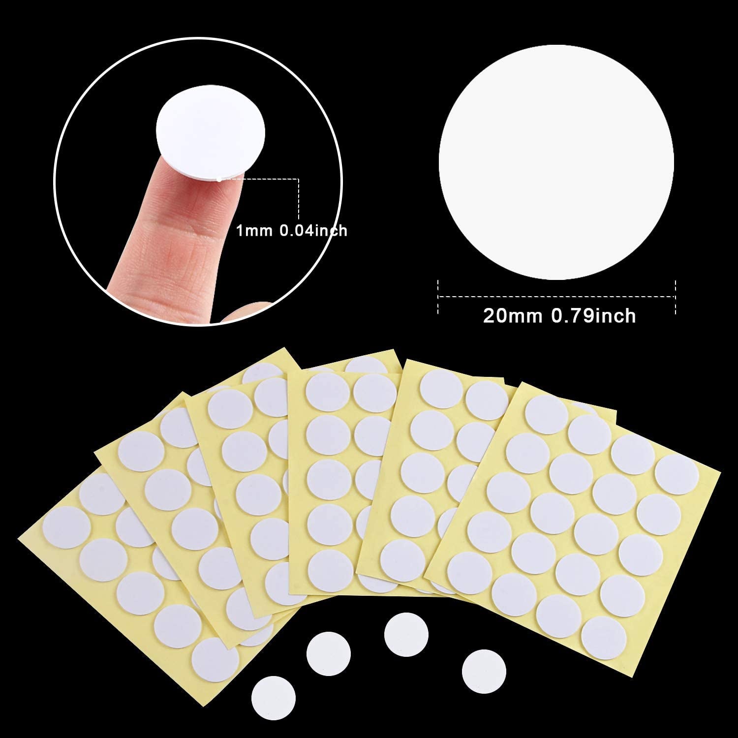160Pcs Candle Wick Stickers, Heat Resistance Candle Making Double-Sided Stickers
