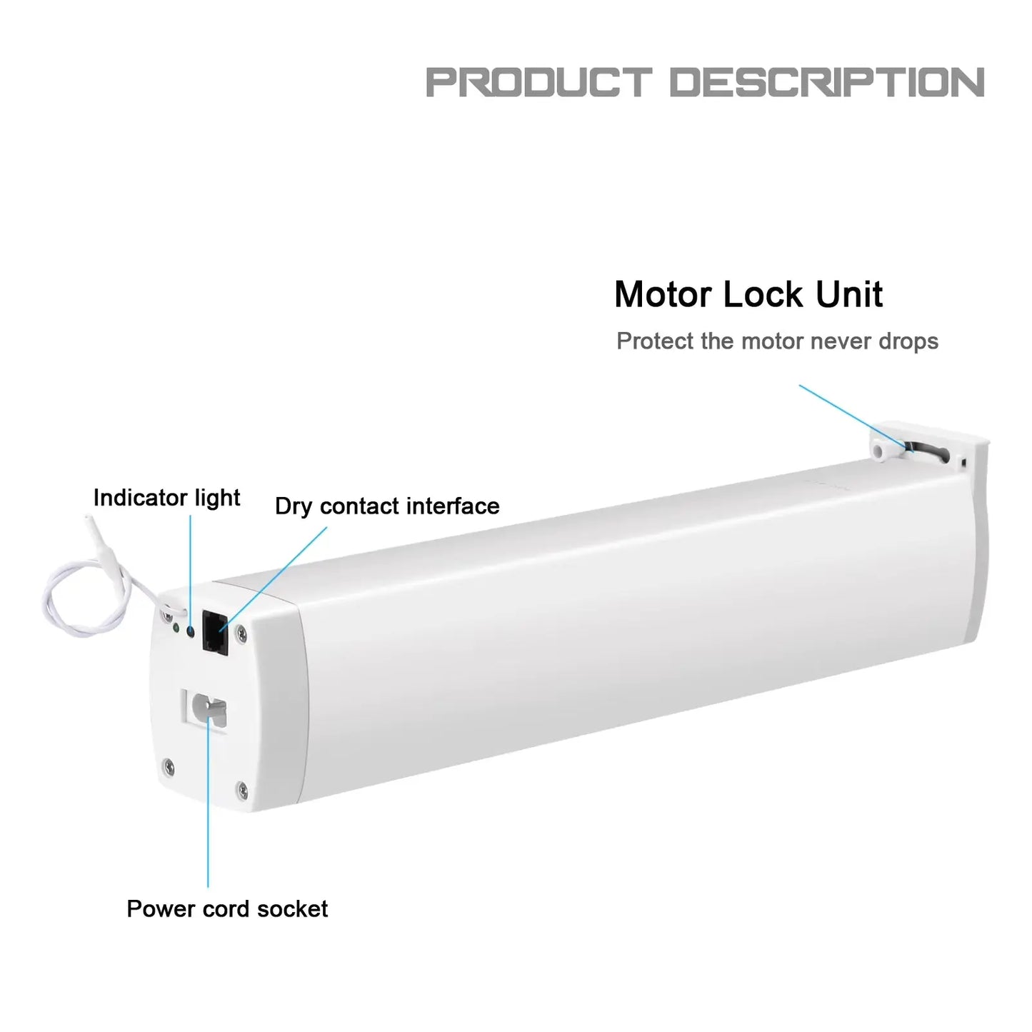 Tuya Intelligent Zigbee Electric Curtain Motor Auto Motorized Curtain Status Track Timing APP Remote Control for Alexa Google