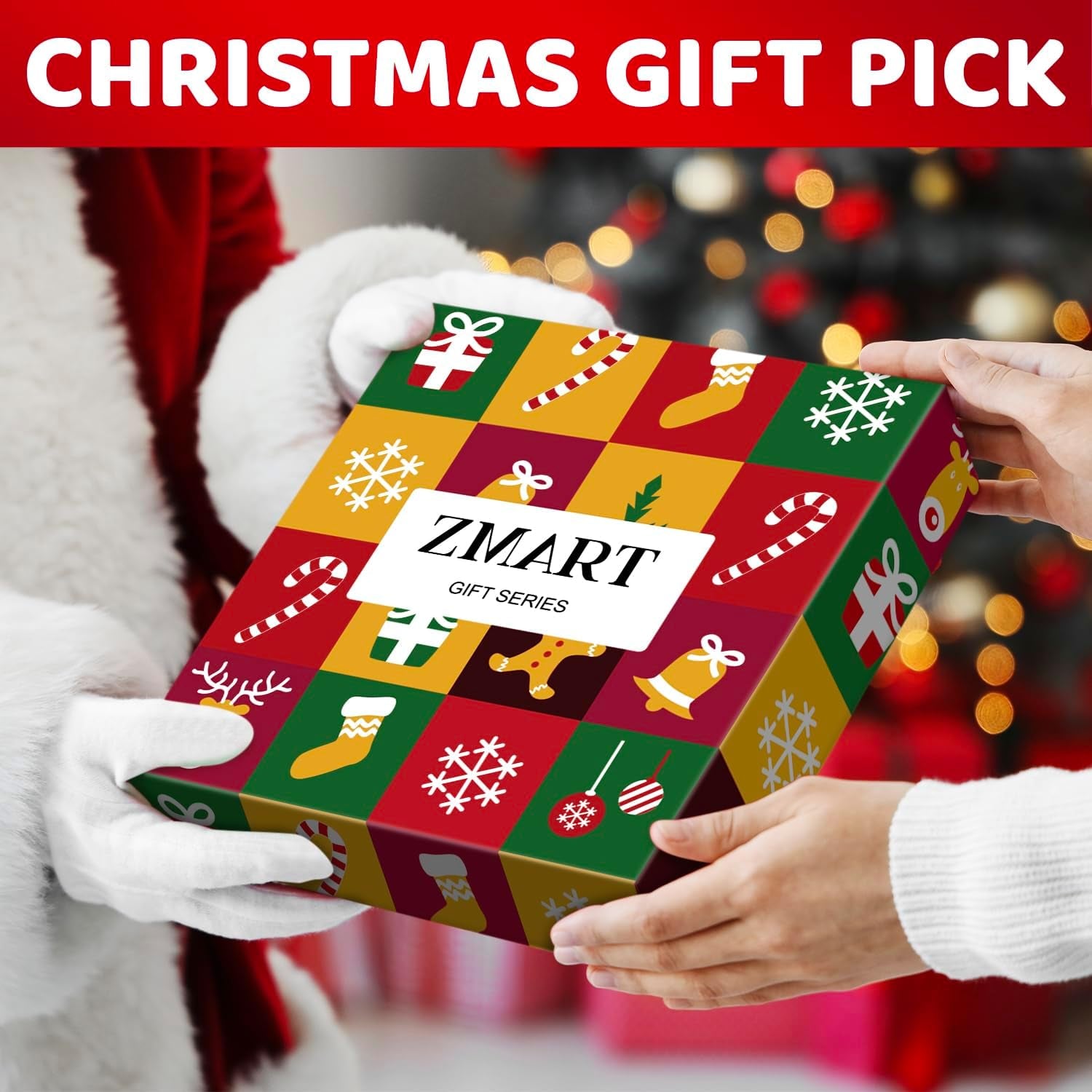 Christmas Gifts Stocking Socks for Women Men, Secret Santa Gifts Elf Stocking Xmas Gifts for Teens