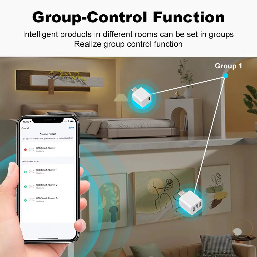 Tuya Smart Wifi/Zigbee Micro USB Adaptor Switch 5V Mini 1 2 3 USB Power Adaptor Smart Life Control via Alexa Google Yandex Alice