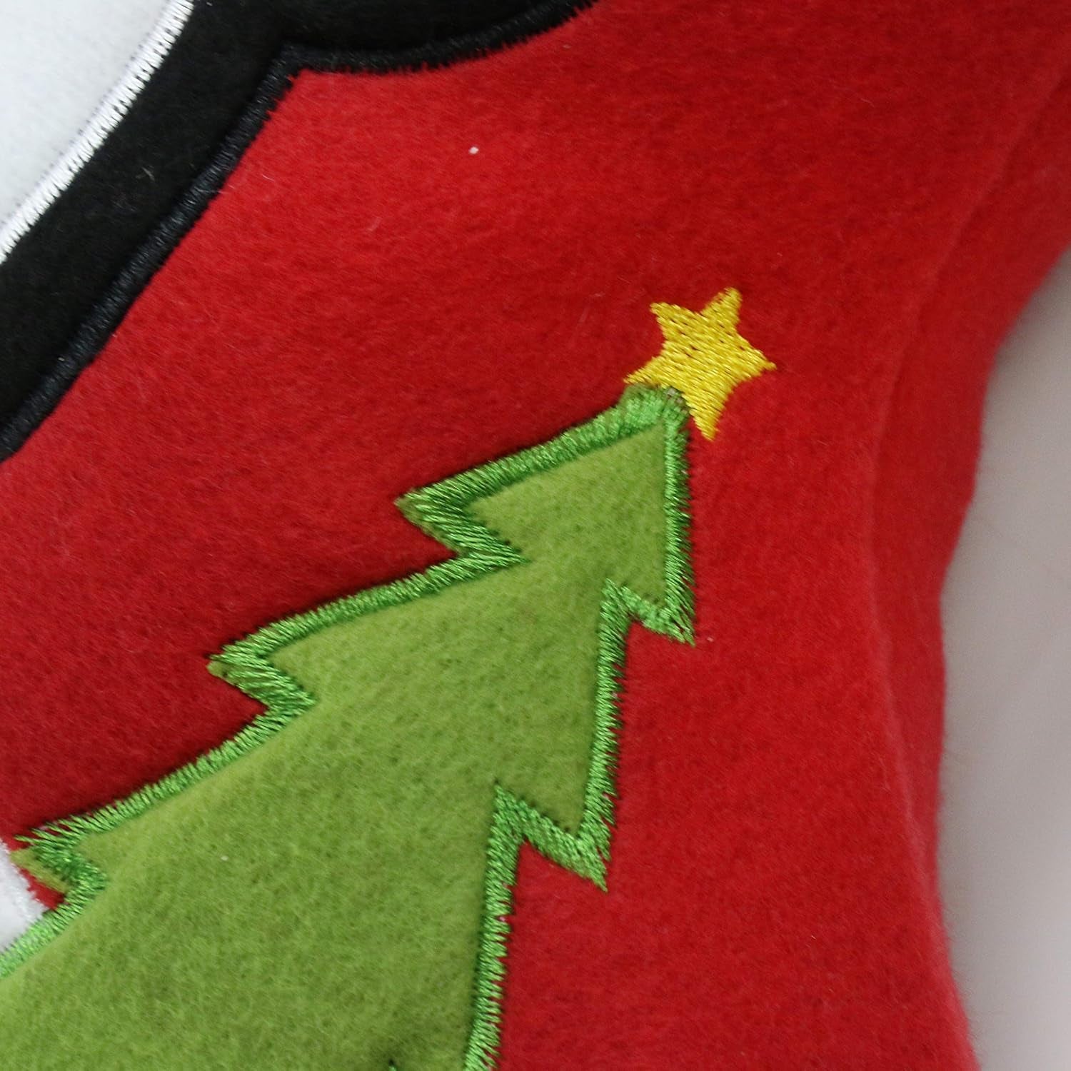 Christmas Stockings Set of 4 Soft Patterned Santa Claus Animals Socks for Assorted Xmas Tree Hanging Decorations Party Ornaments Gifts Kids