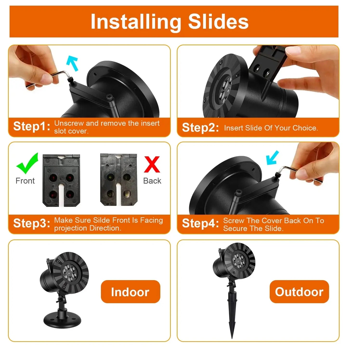 Upgraded Christmas Snowflake Projector Lights, Outdoor Waterproof Led Rotating Snowfall Show Lights for Xmas Holiday Party Garden Patio Home Decoration