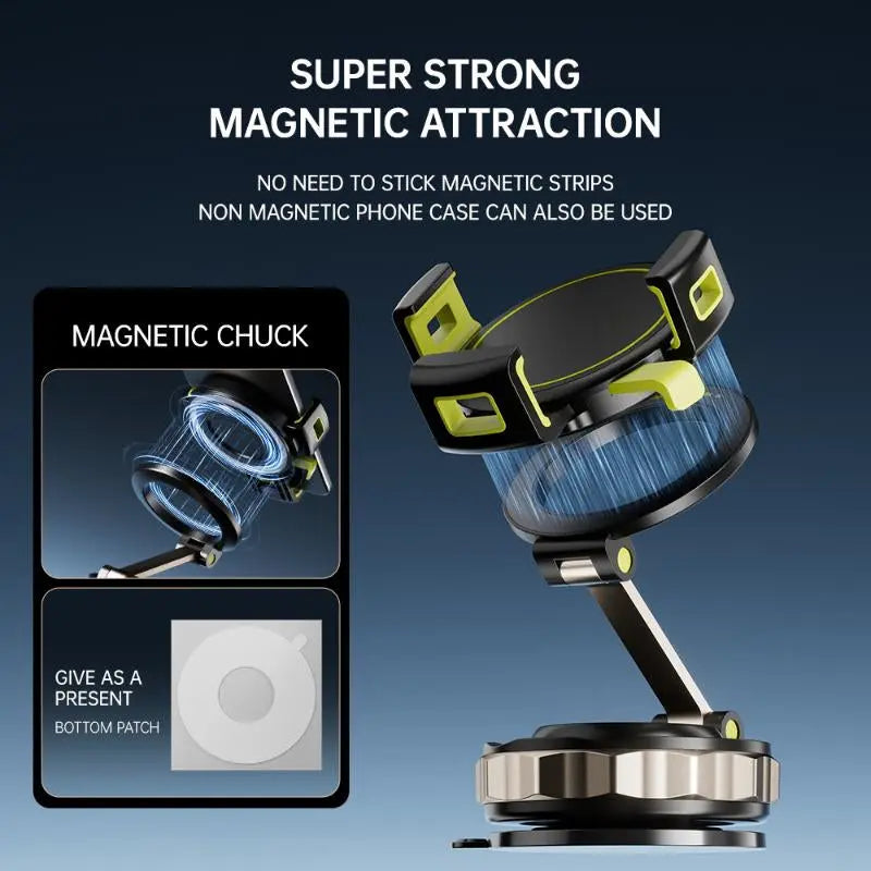 Magnetic Phone Mount, Car Phone Mount, Adjustable Phone Mount, Multi-Functional Phone Mount, Super-Strong Magnetic Mount, 360° Rotating Phone Mount (Suitable for Satellite Navigation), Touch-Sensitive, Essential Travel Accessory for Motorists. Mag Safe