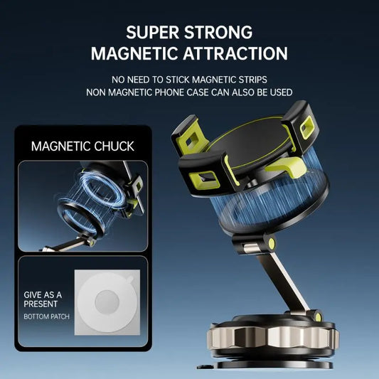 Magnetic Phone Mount, Car Phone Mount, Adjustable Phone Mount, Multi-Functional Phone Mount, Super-Strong Magnetic Mount, 360° Rotating Phone Mount (Suitable for Satellite Navigation), Touch-Sensitive, Essential Travel Accessory for Motorists. Mag Safe