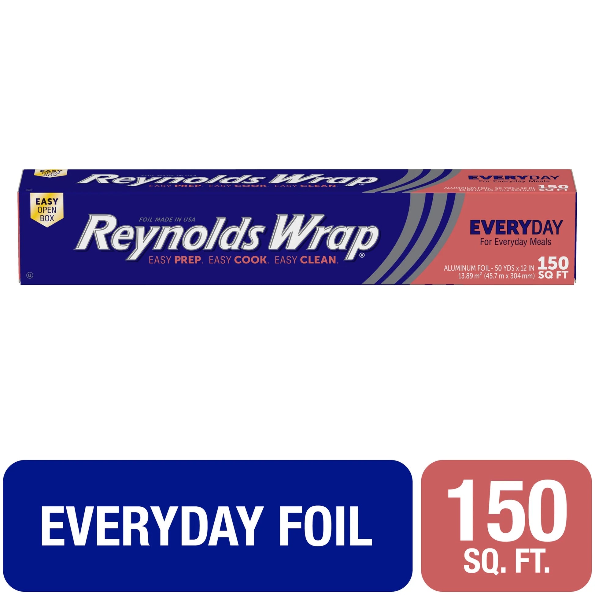 Everyday Strength Aluminum Foil Roll, 12 Inches Wide, 150 Total Sq. Ft.