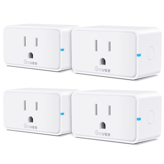 Smart Plug 15A, Wifi Bluetooth Outlets 4 Pack Work with Alexa and Google Assistant, Wifi Plugs with Multiple Timers,  Home APP Group Control Remotely, No Hub Required, ETL&FCC Certified