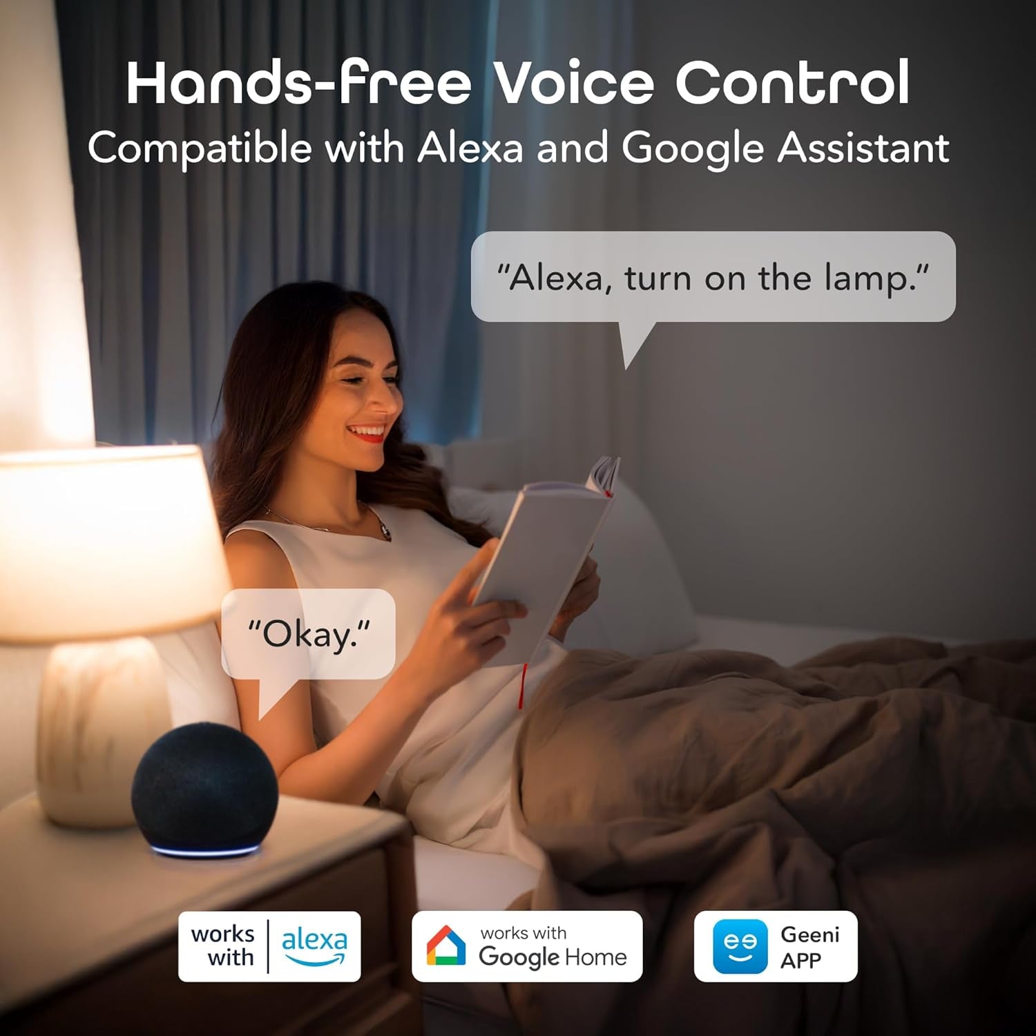 Prisma plus 800 Dimmable Smart Light Bulbs with 2.4 Ghz Wi-Fi Connectivity – Color-Changing & Tunable White, A19 LED Smart Bulb – Compatible with Alexa & Google, 2-Pack