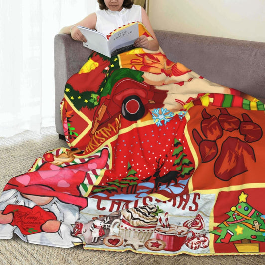 Christmas Throw Blankets Deer Blanket Bed Blanket Flannel Blankets and Throws for Couch Bed Soft Warmer Throw Blankets for All Season Fleece Baby Blanket 60X50 Inches, Black