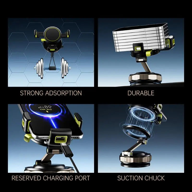 Magnetic Phone Mount, Car Phone Mount, Adjustable Phone Mount, Multi-Functional Phone Mount, Super-Strong Magnetic Mount, 360° Rotating Phone Mount (Suitable for Satellite Navigation), Touch-Sensitive, Essential Travel Accessory for Motorists. Mag Safe