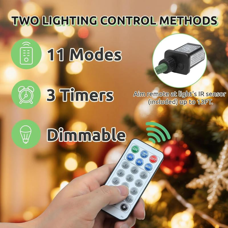 YITAHOME 6.5/7.5/9 FT Artificial Christmas Tree(With Lights), Pre-Decorated Special Style Christmas Tree, for Party, Home Decor