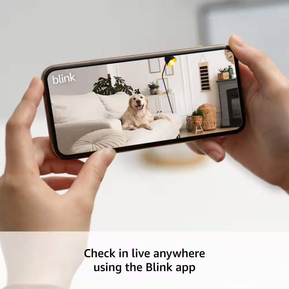 Mini Indoor Wired 1080P Wi-Fi Security Camera in Black