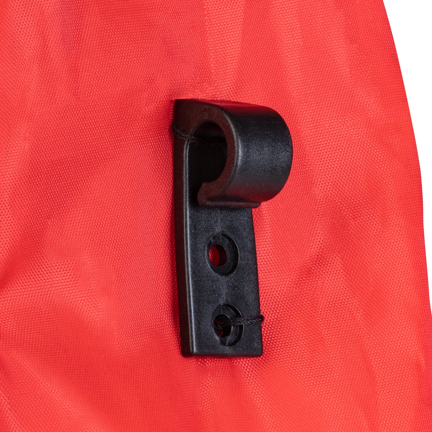 Hanging Luxe Santa Outdoor Christmas Decoration, Red and White, 5', by