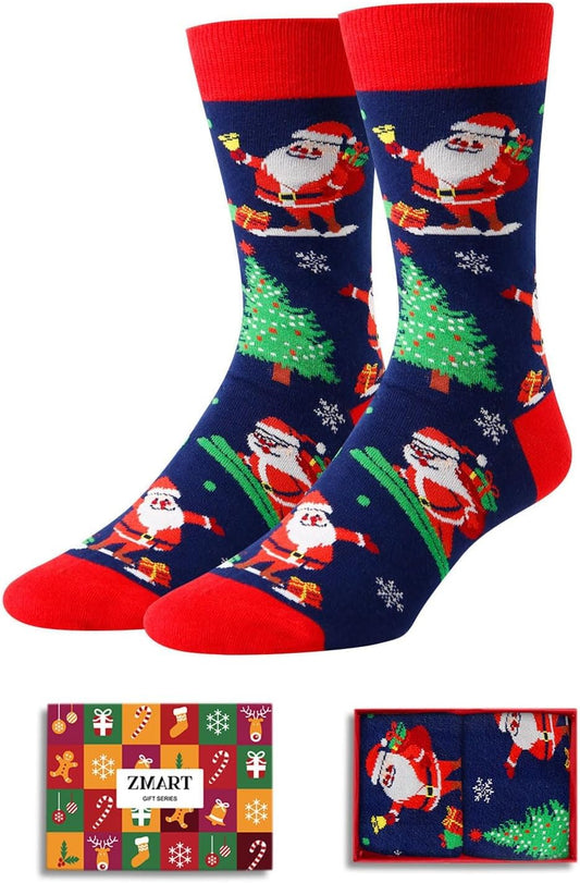 Christmas Gifts Stocking Socks for Women Men, Secret Santa Gifts Elf Stocking Xmas Gifts for Teens