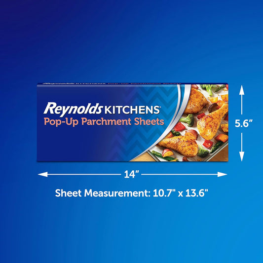 Kitchens Pop-Up Parchment Paper Sheets, 10 X 13 Inches, 30 Count