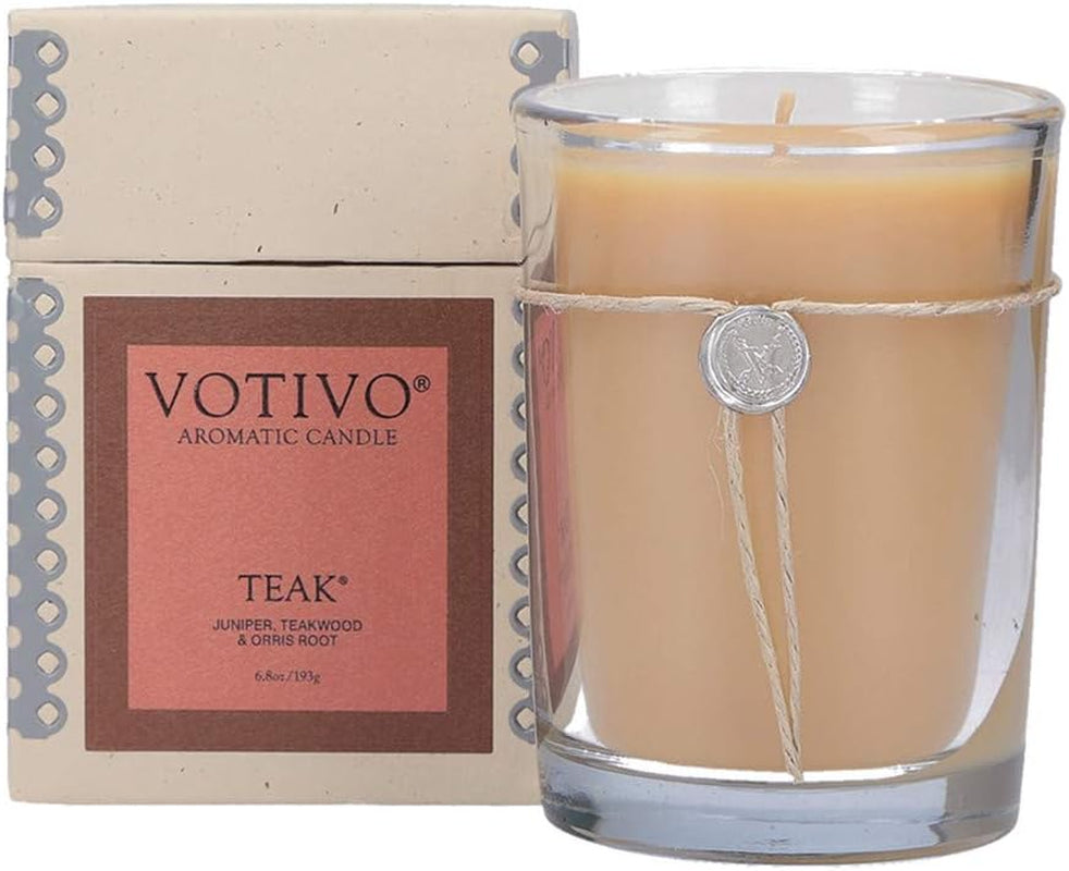 6.8Oz Aromatic Candle-Teak