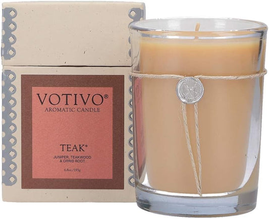 6.8Oz Aromatic Candle-Teak